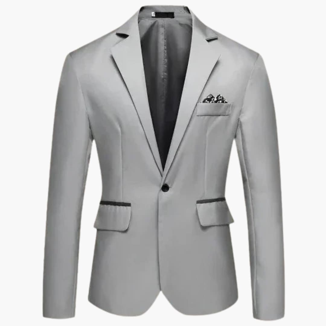 Veste homme avec revers cranté et poches à rabat