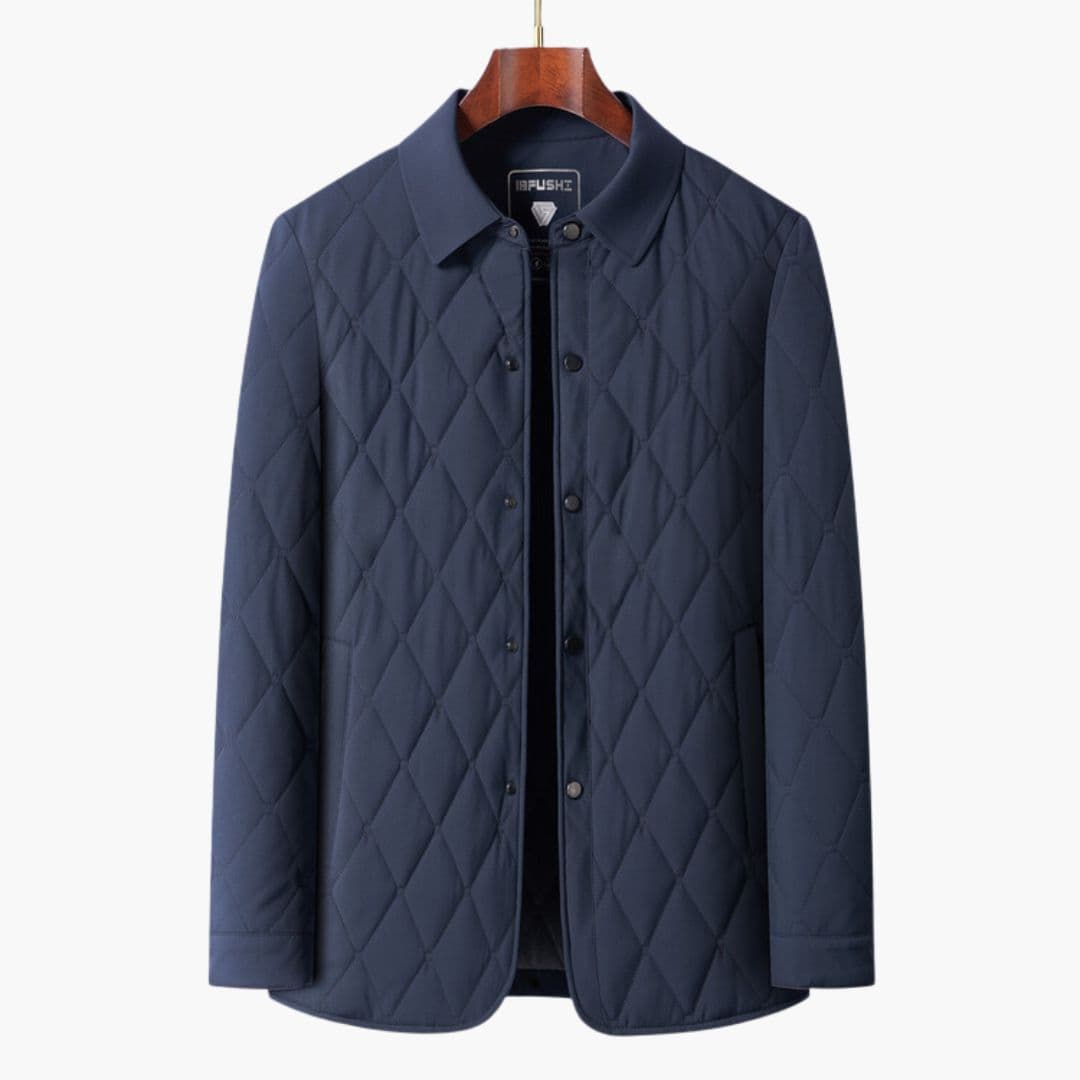 Veste homme matelassée à col chemise