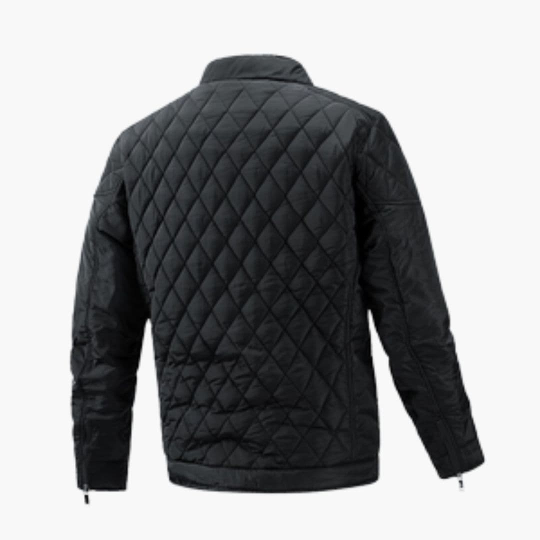 Veste homme matelassée à col montant et poches zippées