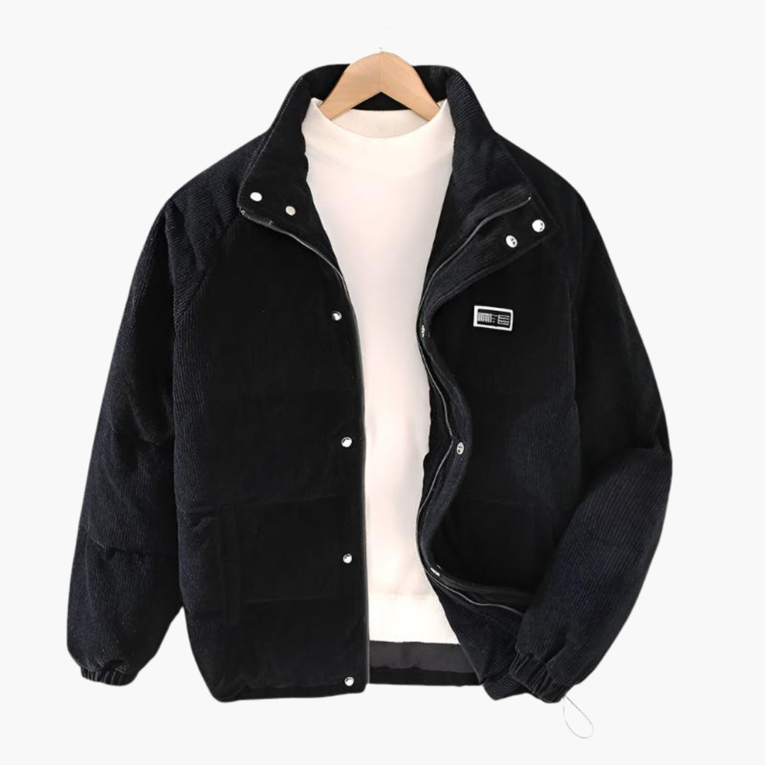 Veste homme matelassée avec boutons pression