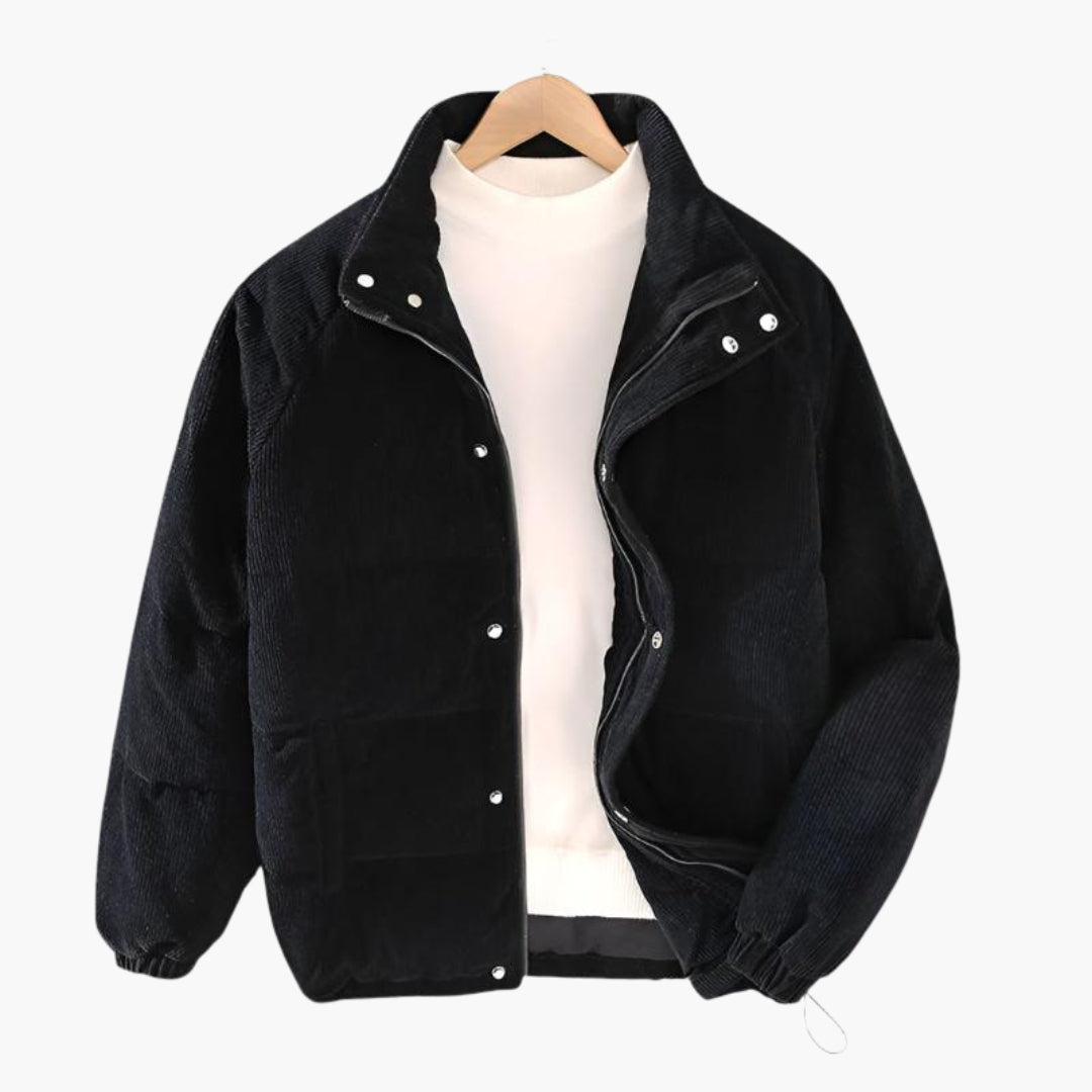 Veste homme matelassée avec boutons pression