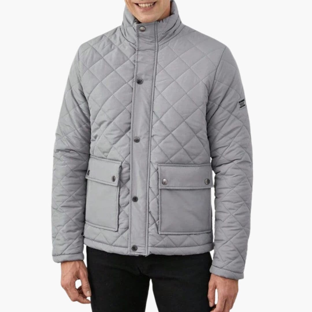 Veste homme matelassée avec fermeture à pressions