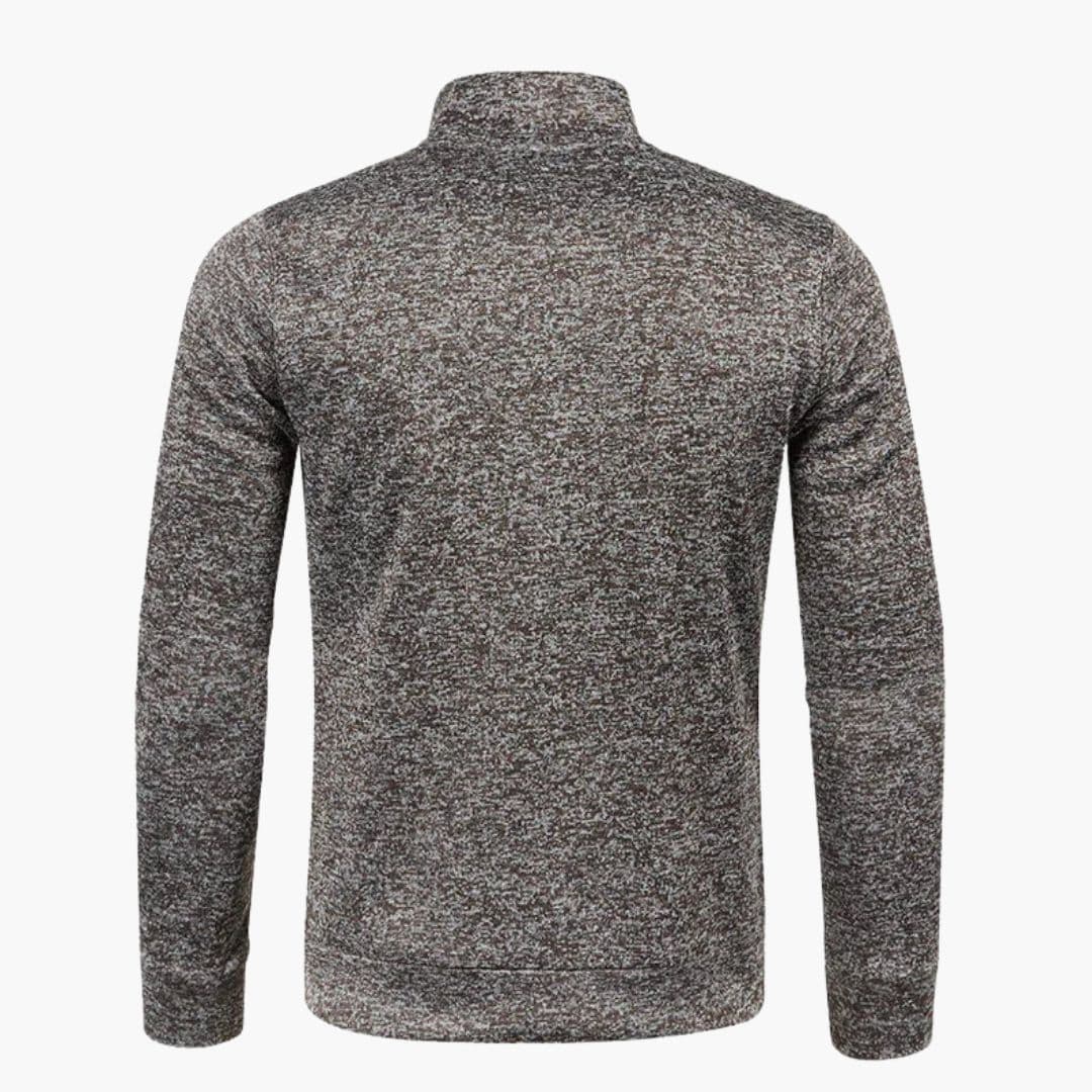 Veste homme zippée à col montant