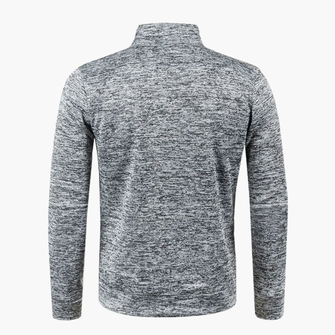 Veste homme zippée à col montant