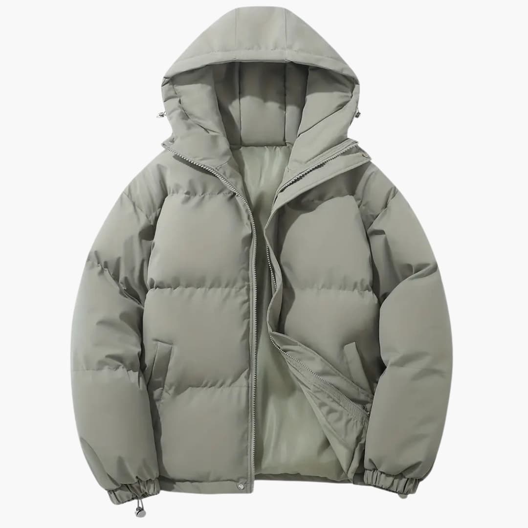 Veste matelassée femme avec capuche et fermeture éclair