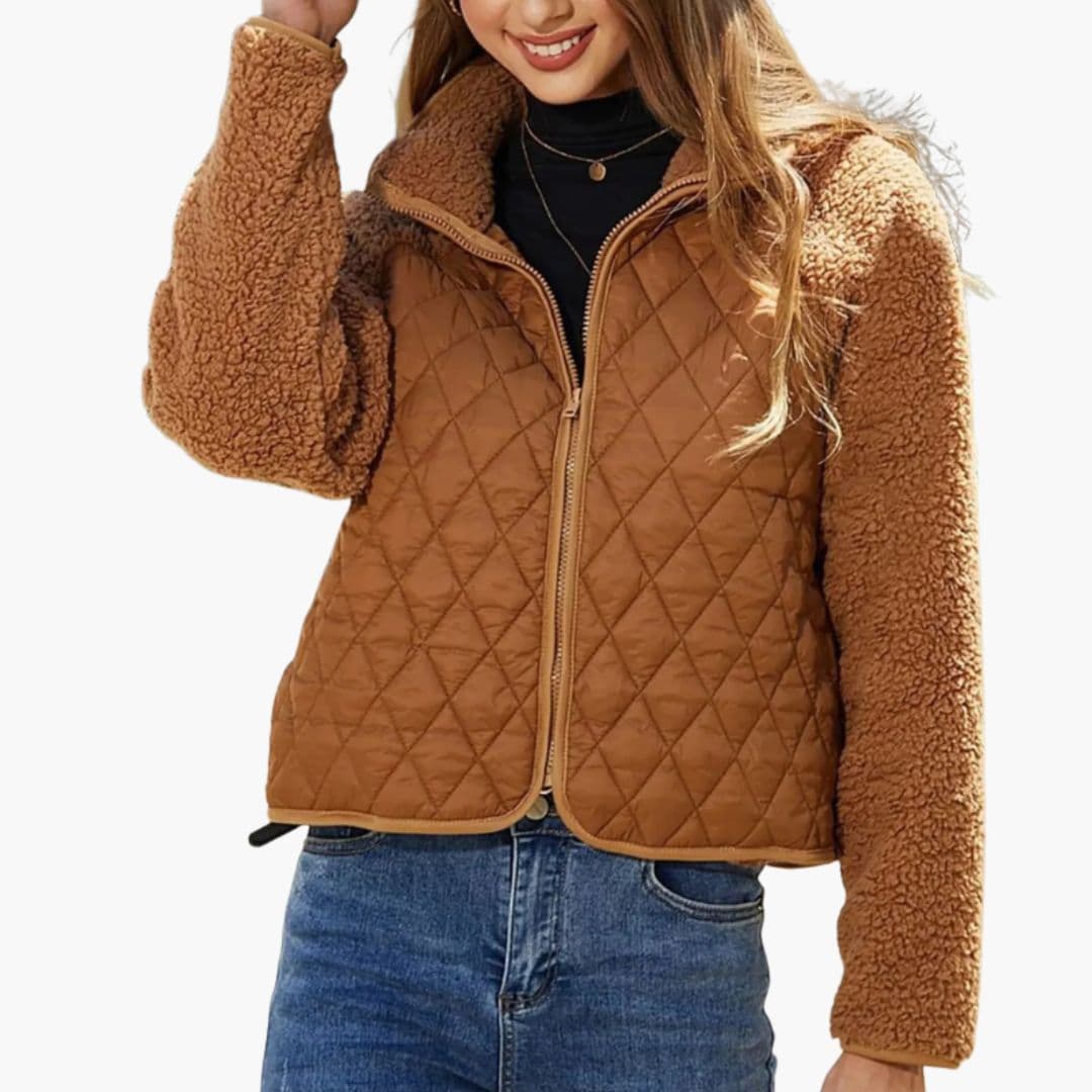 Veste matelassée femme avec manches longues