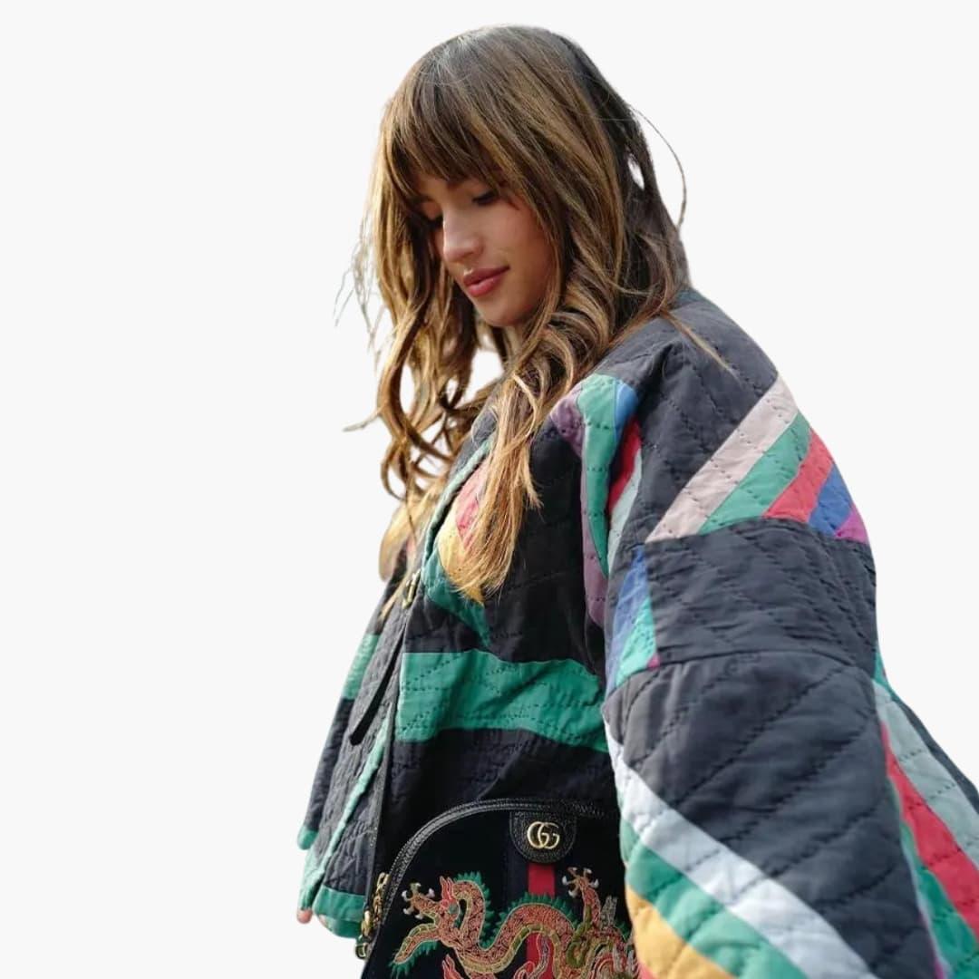 Veste Matelassee Femme Avec Ouverture Frontale