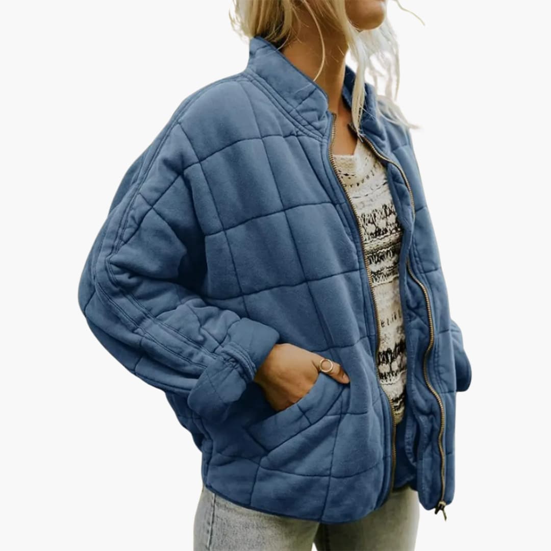 Veste matelassée femme pour l’automne avec fermeture éclair