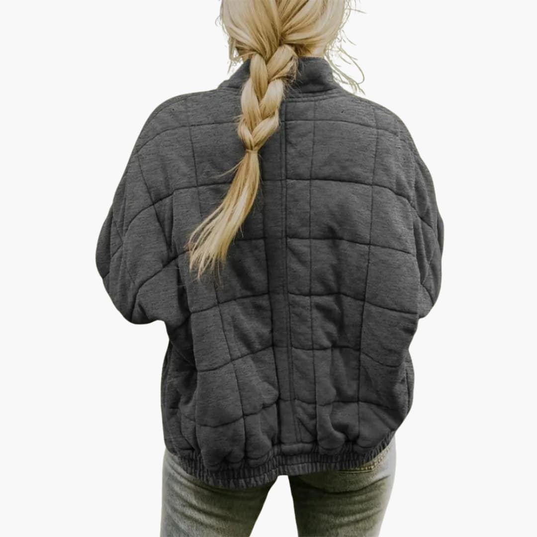 Veste matelassée femme pour l’automne avec fermeture éclair