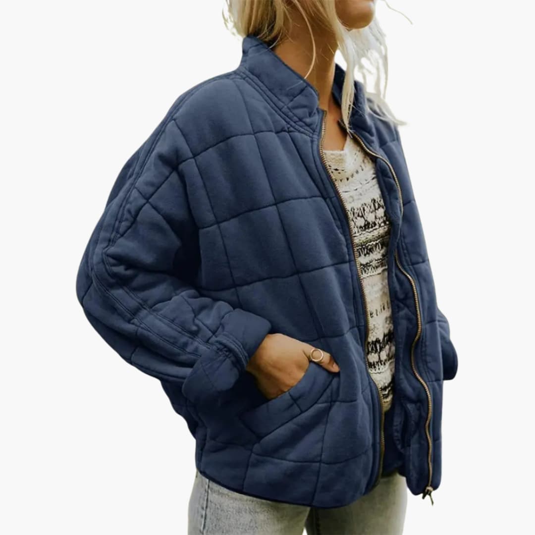 Veste matelassée femme pour l’automne avec fermeture éclair
