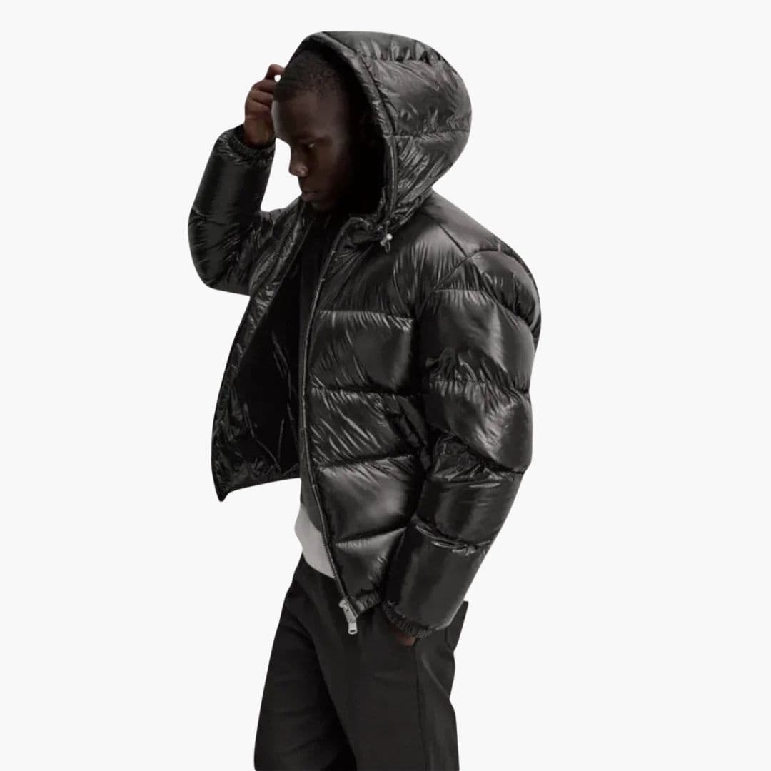 Veste matelassée homme avec capuche et doublure matelassée