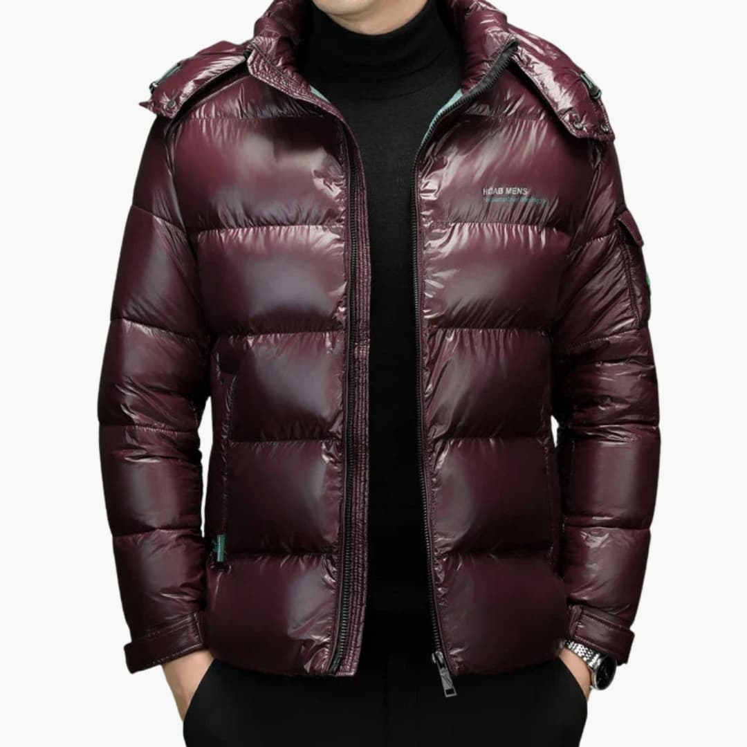 Veste matelassée pour homme avec capuche