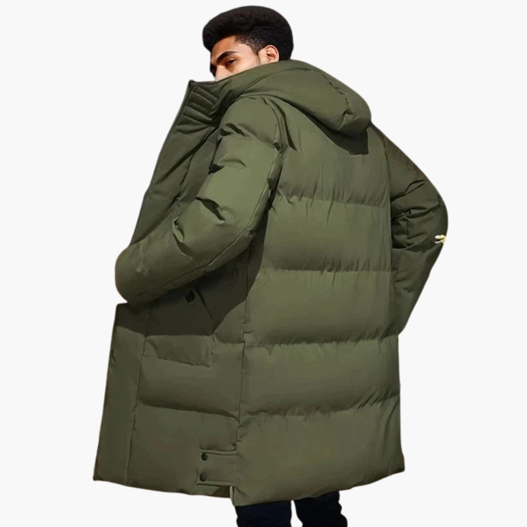 Chaqueta parka para hombre con capucha