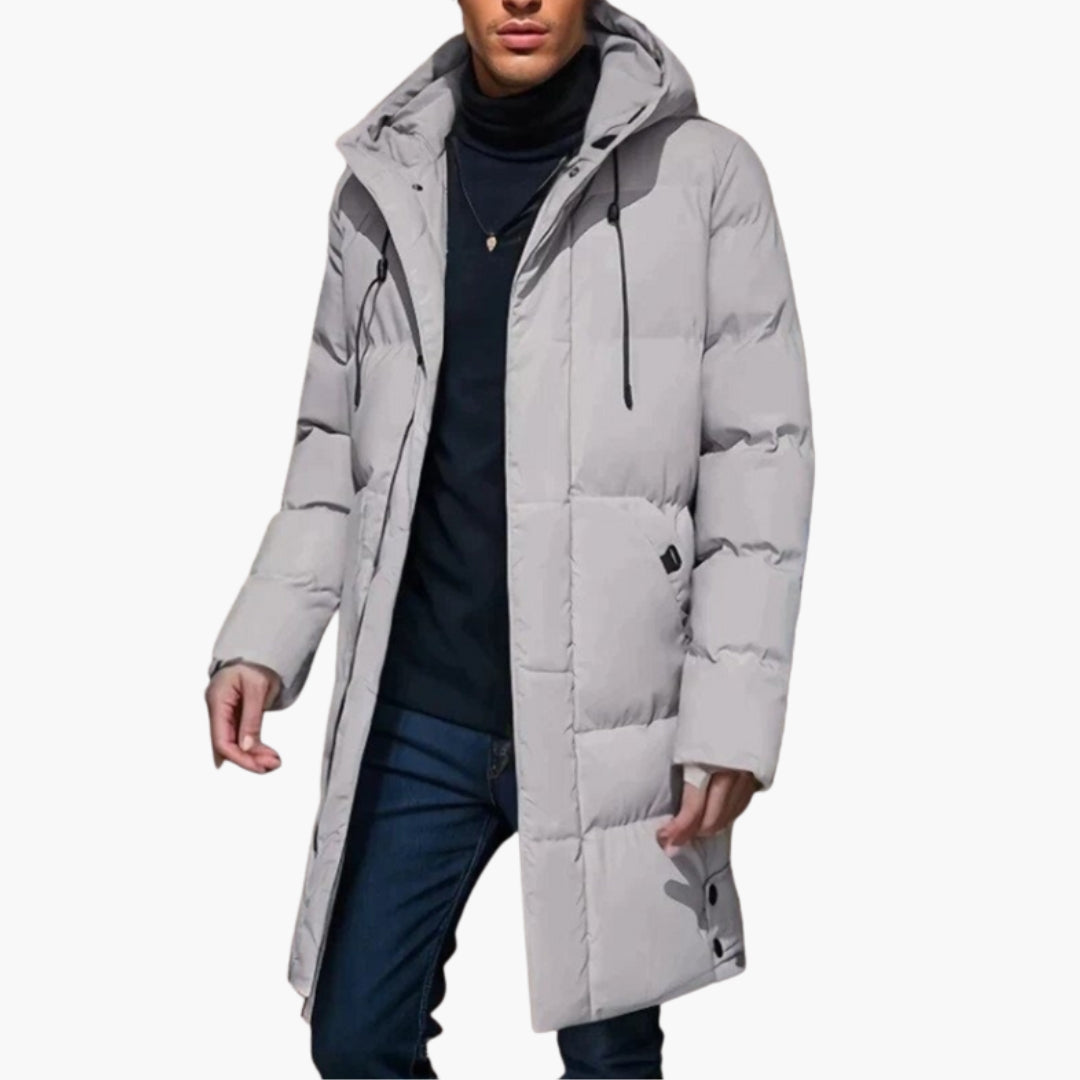 Chaqueta parka para hombre con capucha