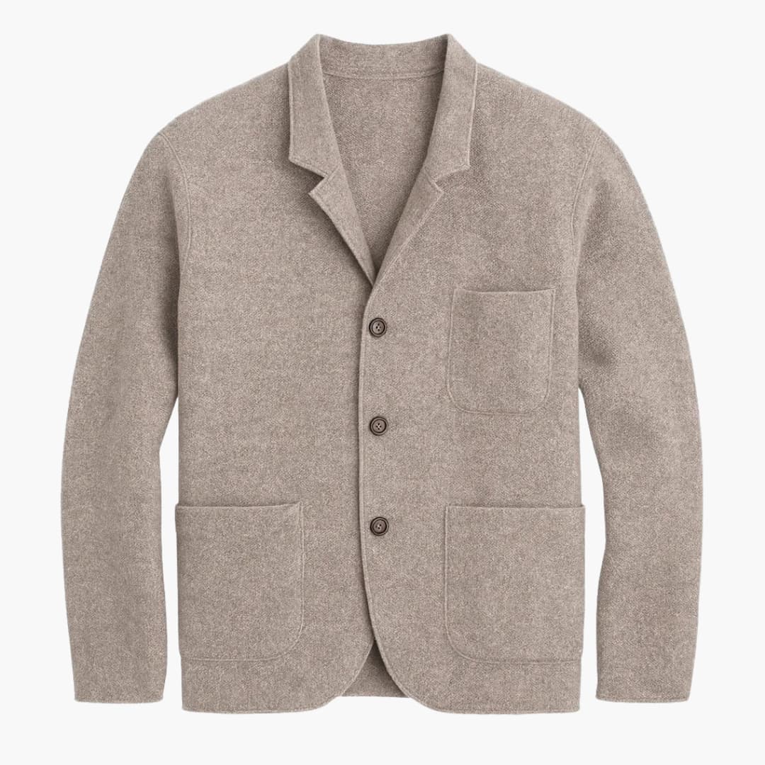 Veste pour homme avec fermeture à boutons et poches avant