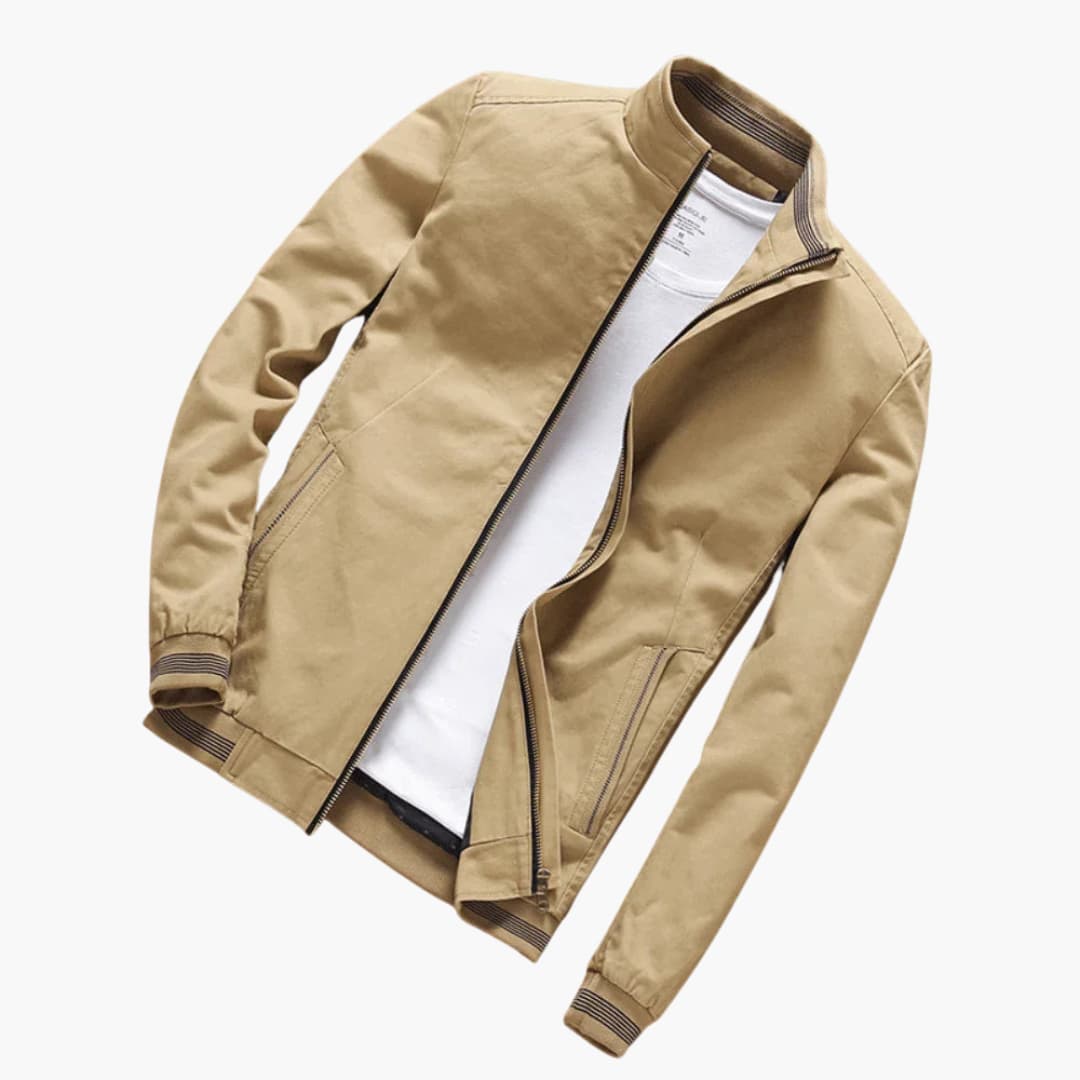 Veste pour homme avec fermeture éclair et poches latérales