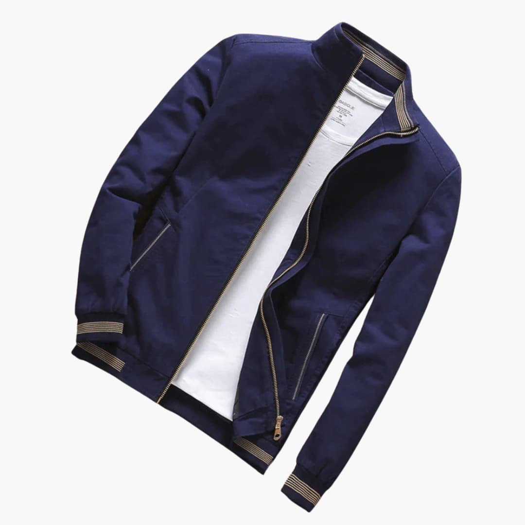 Veste pour homme avec fermeture éclair et poches latérales