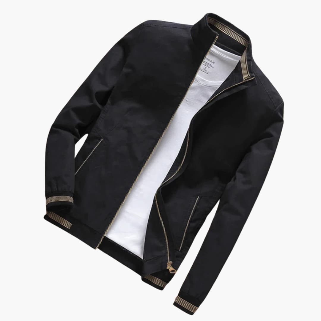 Veste pour homme avec fermeture éclair et poches latérales