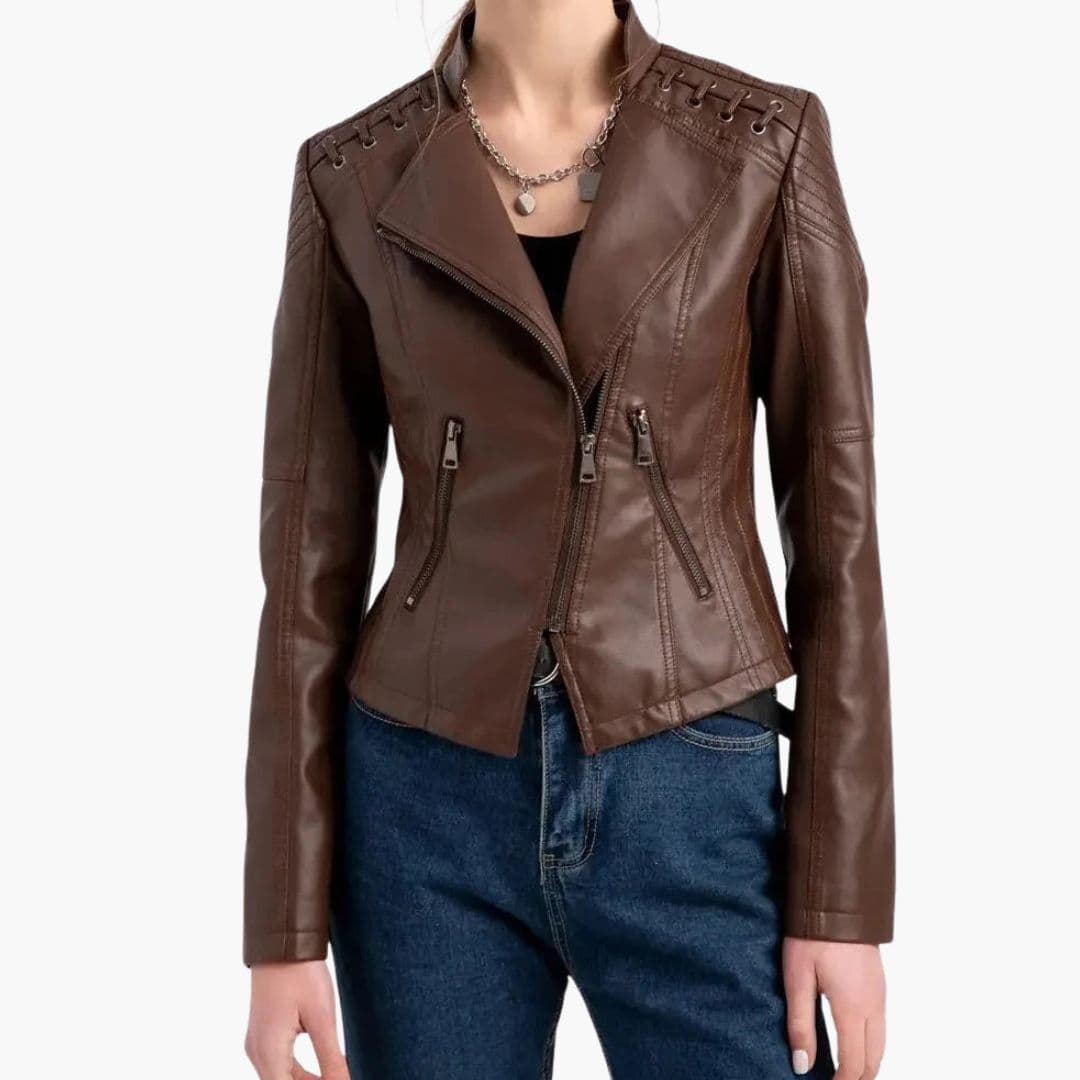 Veste femme avec épaules matelassées