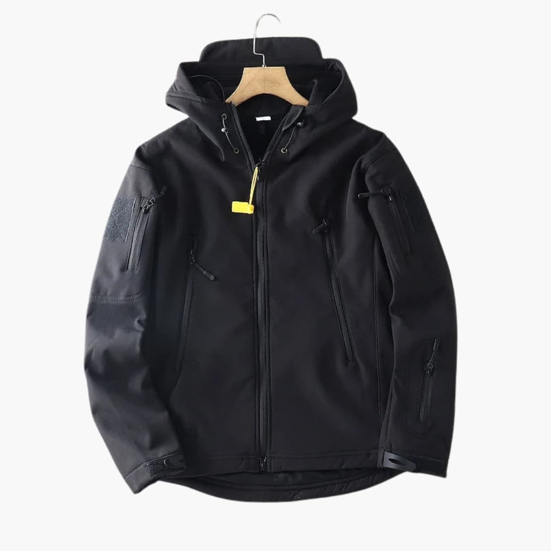 Veste softshell homme avec capuche et fermeture éclair
