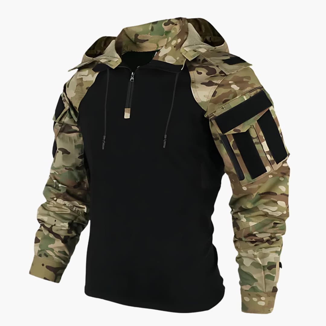 Veste tactique pour homme avec capuche