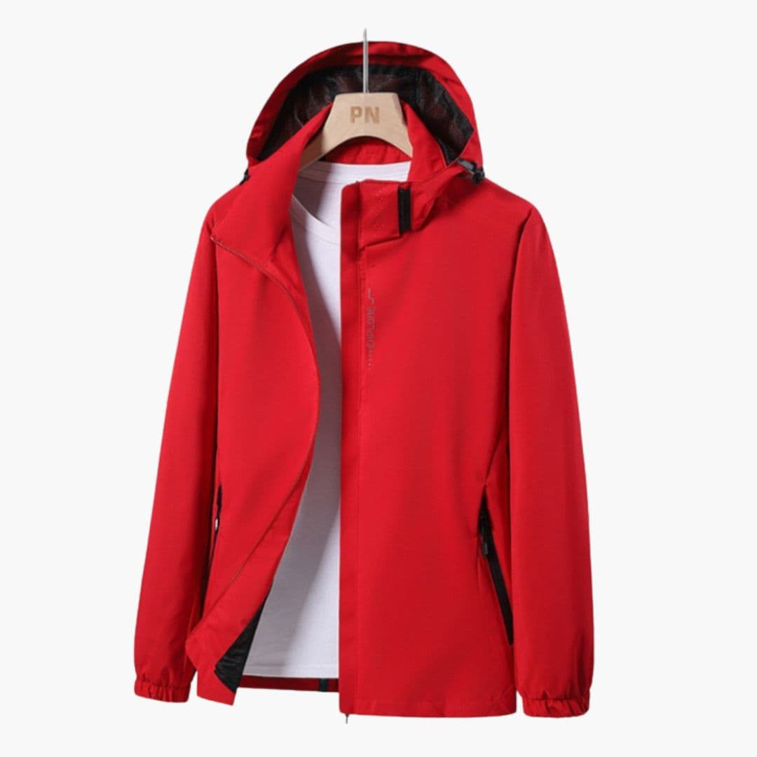 Veste unisexe à capuche et fermeture éclair