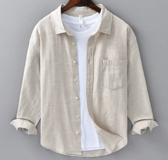 Chemise homme manches longues | Coupe classique, col traditionnel | Style polyvalent bureau et casual