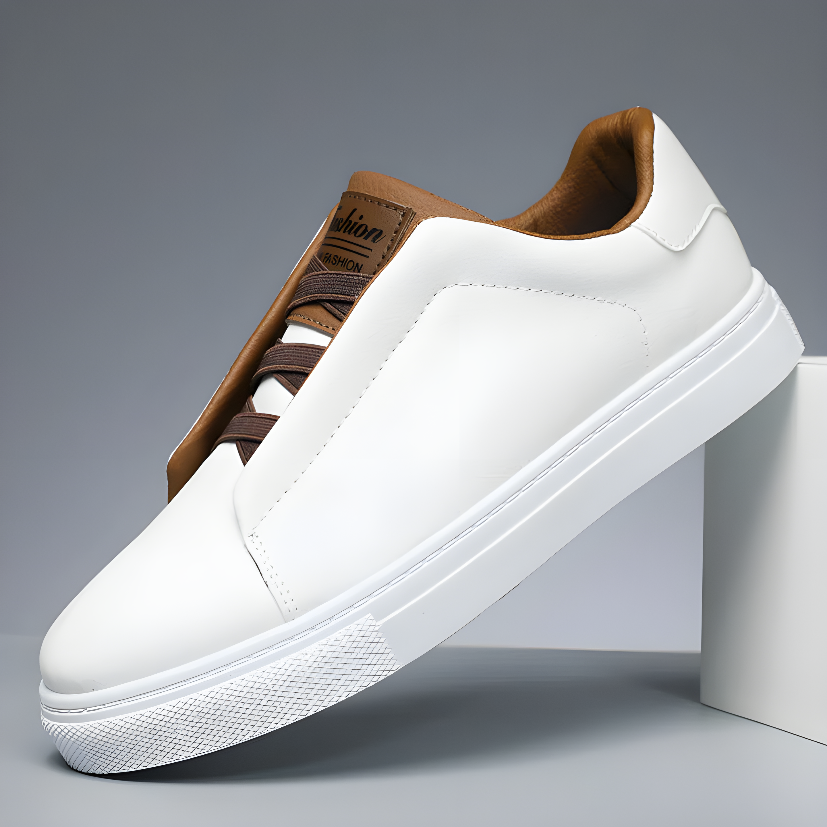Baskets basses homme | À lacets, semelle à relief antidérapant | Style classique pour le quotidien