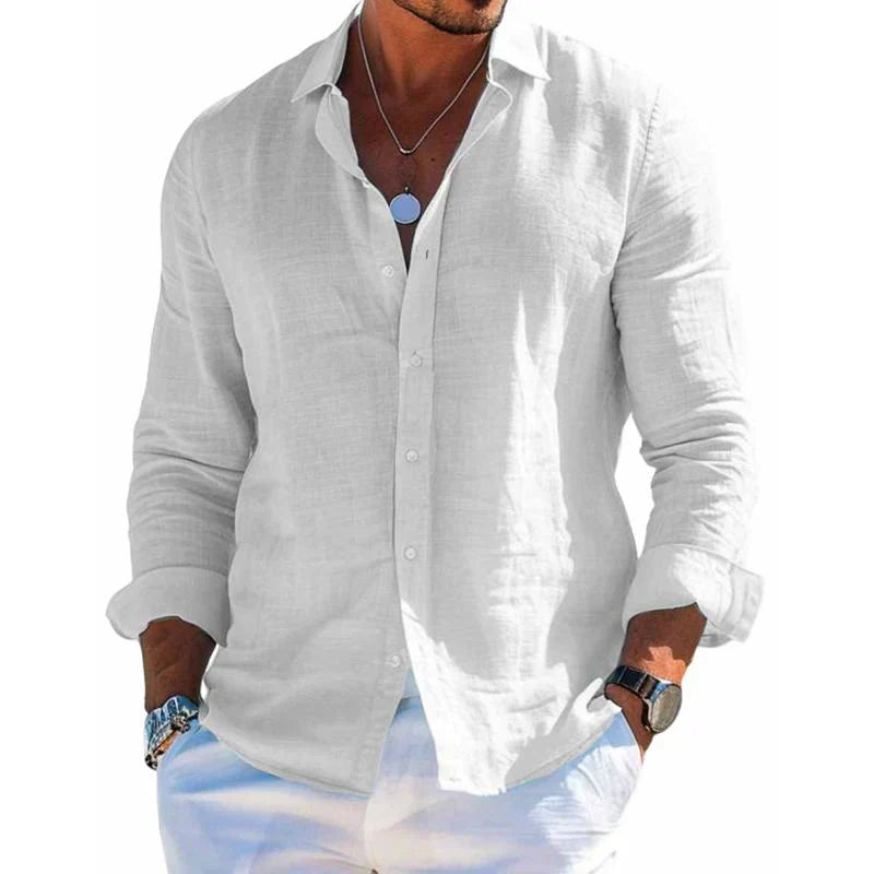Chemise habillée pour homme à manches longues