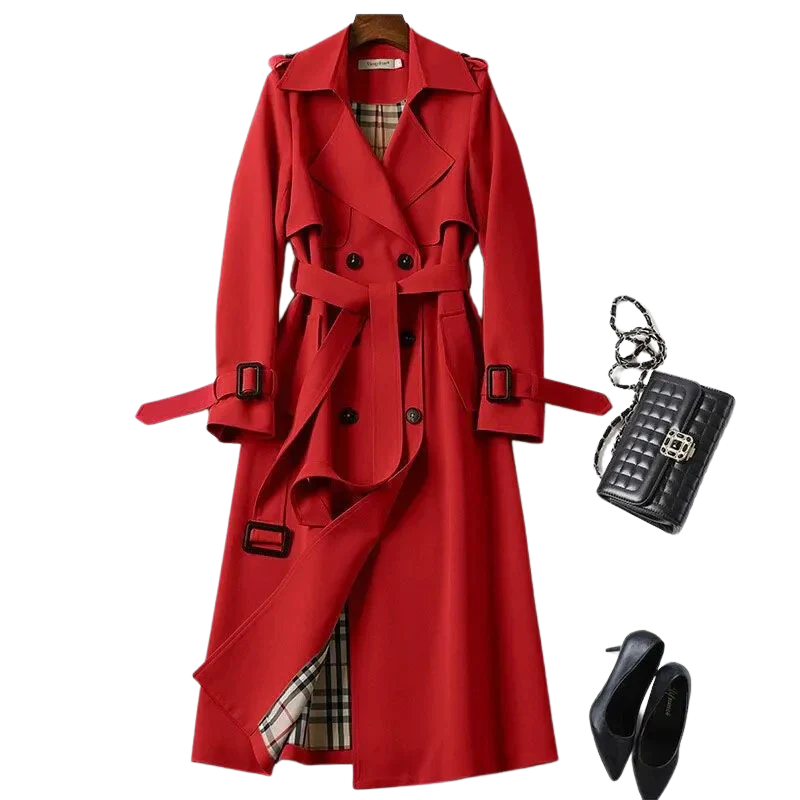 Manteau Femme Élégant Double Boutonnage | Style Chic et Polyvalent
