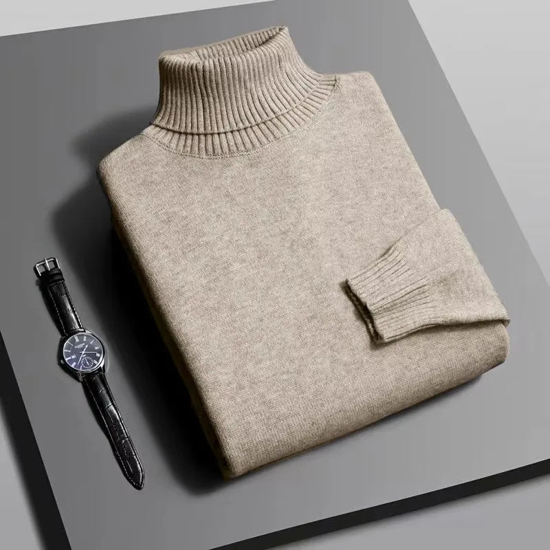 Pull Col Roulé Homme Automne Hiver | Confort Chaud et Style Chic