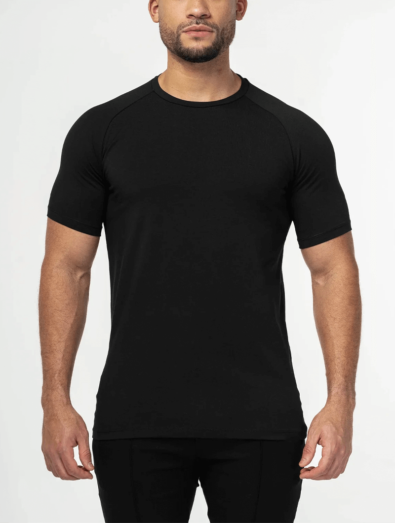 T-shirt homme manches courtes | Col rond, coupe casual | Léger et respirant, tailles S à XXL