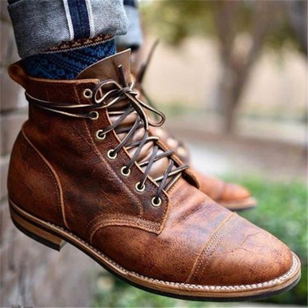 Bottes homme | Tige haute, semelle antidérapante | Style classique robuste, confort quotidien