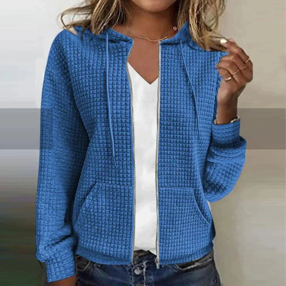 Hoodie femme zippé | sweat à capuche confortable pour toutes les saisons