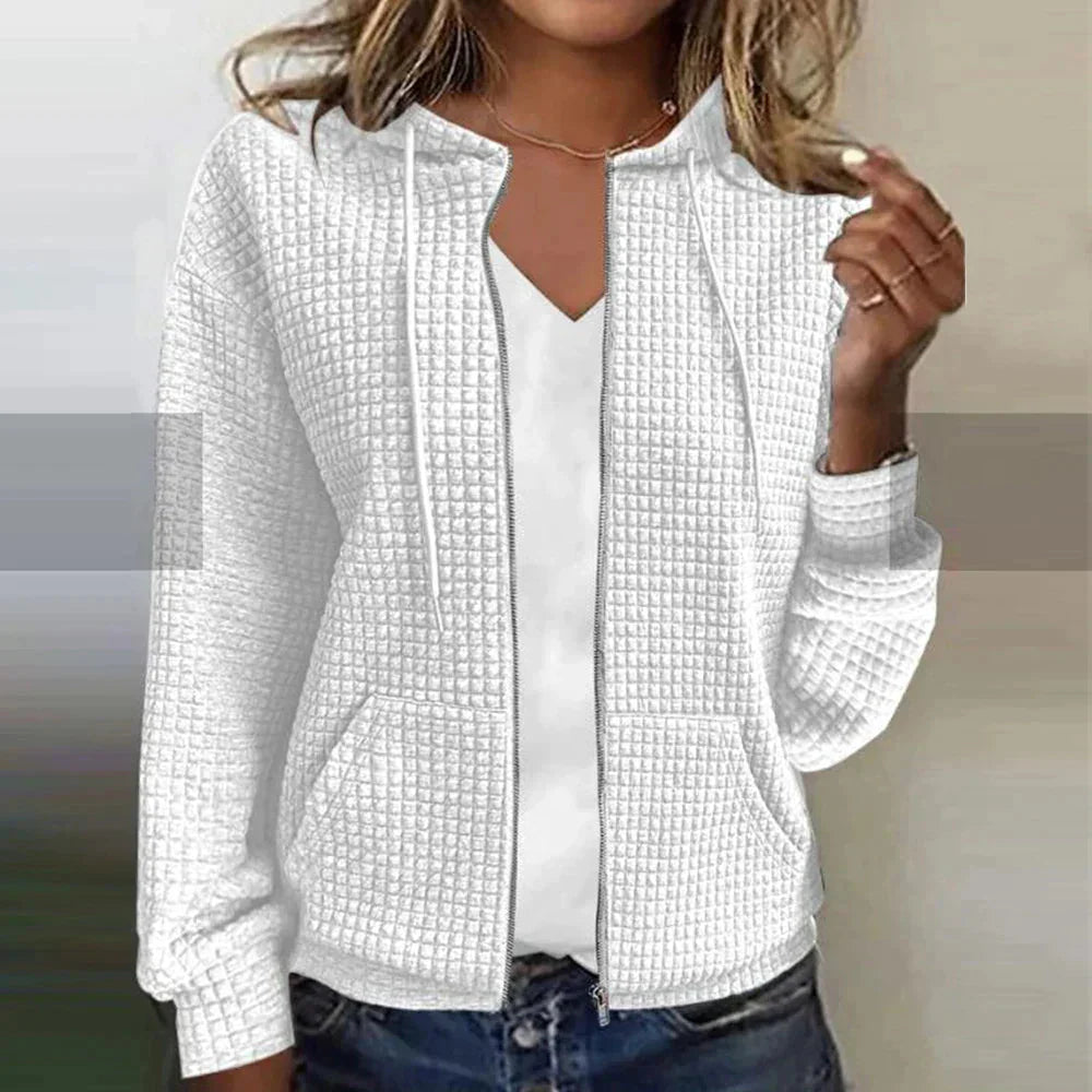 Hoodie femme zippé | sweat à capuche confortable pour toutes les saisons