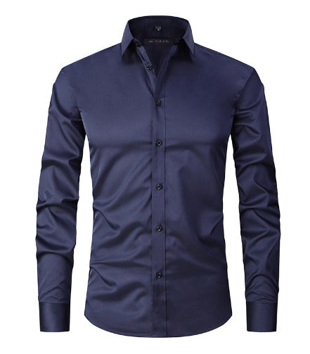 Chemise stretch pour homme | chemise facile d’entretien pour le travail et les voyages