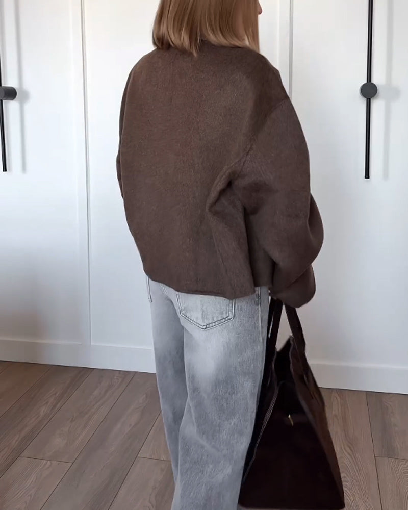 Manteau Femme Oversize Coupe Décontractée | Élégance Moderne et Polyvalente