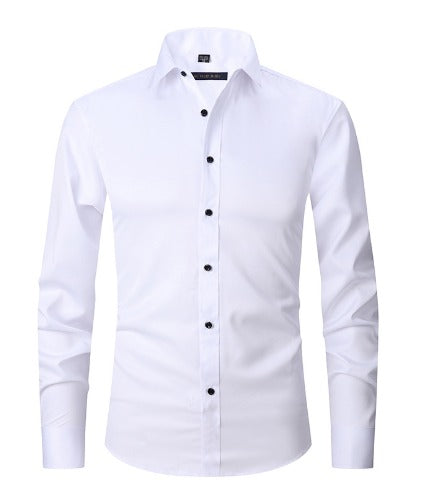 Chemise stretch pour homme | chemise facile d’entretien pour le travail et les voyages