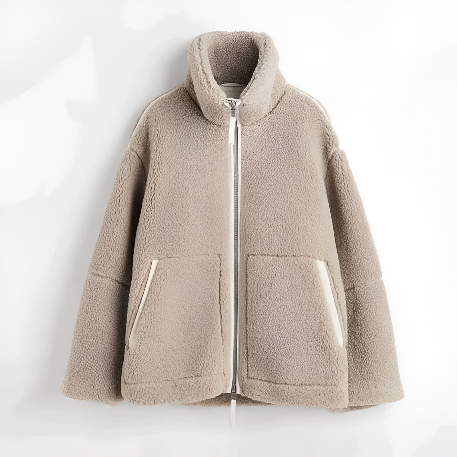 Veste polaire femme style teddy | Douce, chaude et idéale pour les journées fraîches
