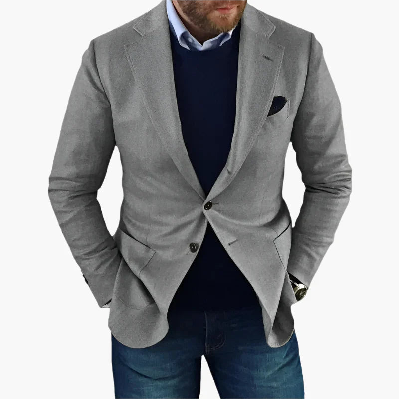 Blazer Homme Classique avec Manches Longues