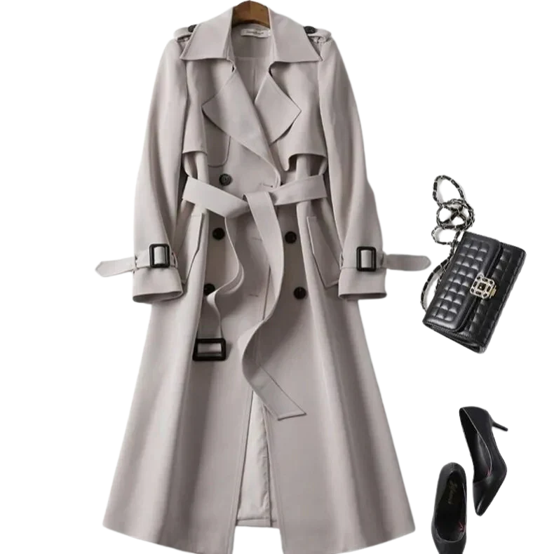 Manteau Femme Élégant Double Boutonnage | Style Chic et Polyvalent