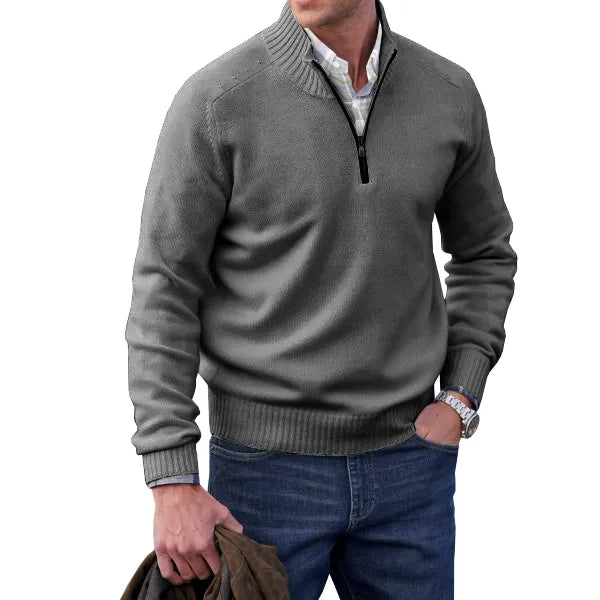 Pull zippé | homme | polyvalent pour le travail et les loisirs