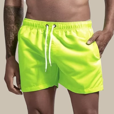 Shorts de bain homme séchage rapide à taille ajustable