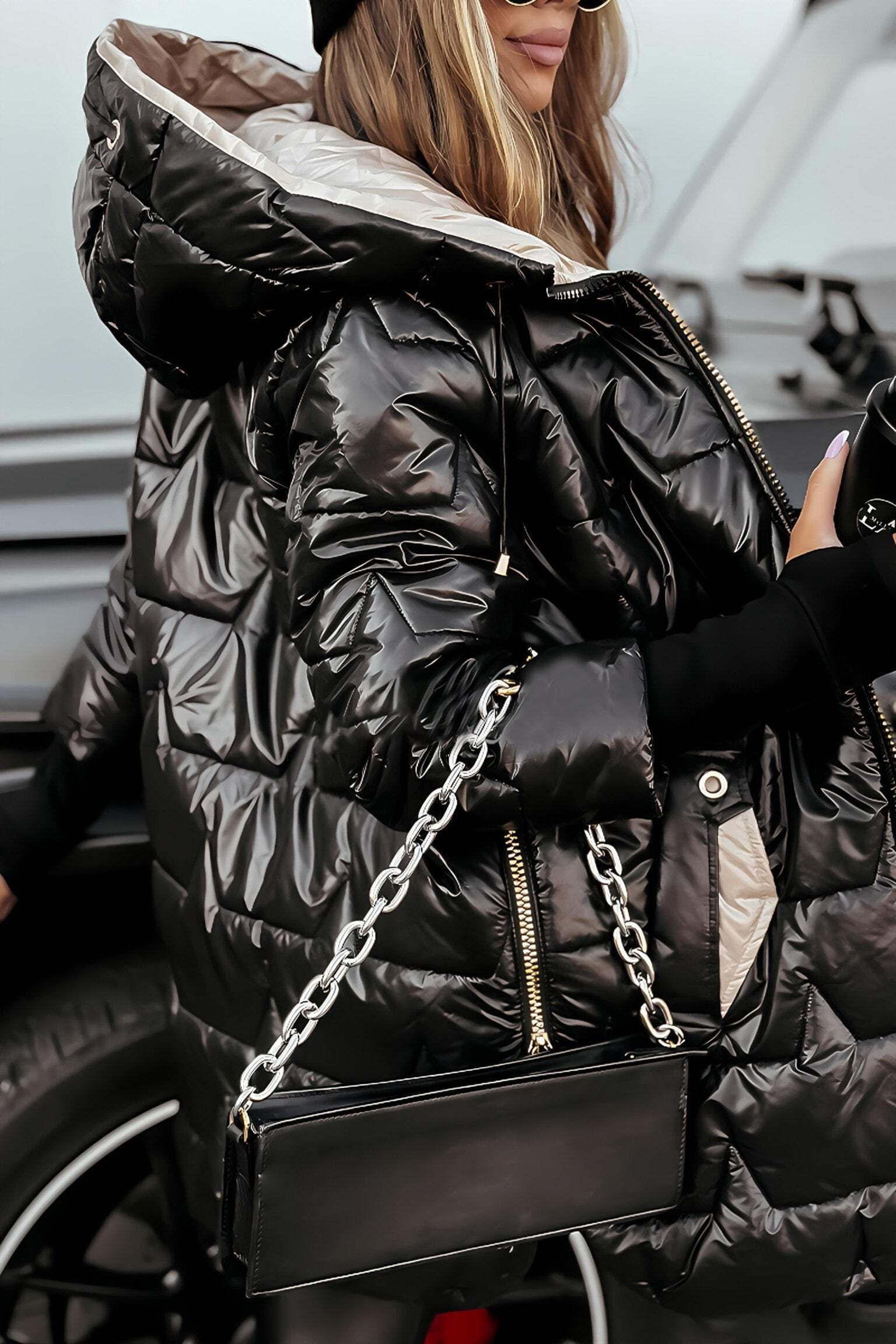 Veste Femme à Capuche Élégante | Manteau Mi-Saison Chaud et Confortable