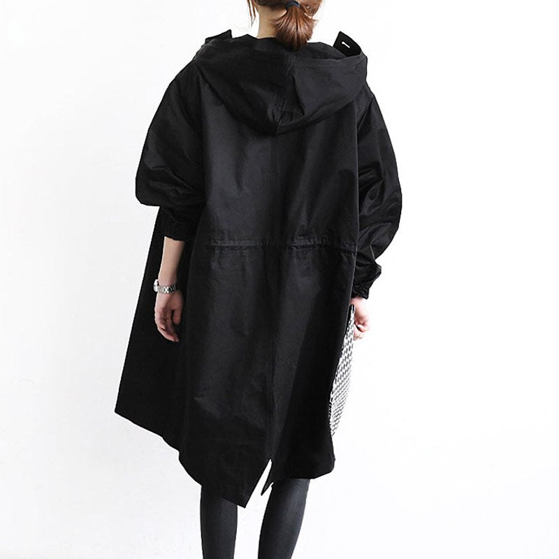 Trench femme | Manteau long déperlant et coupe-vent | Coupe moderne fluide, style chic polyvalent