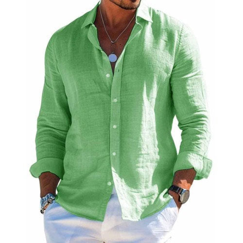 Chemise habillée pour homme à manches longues
