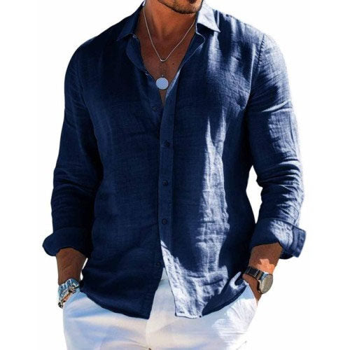 Chemise habillée pour homme à manches longues