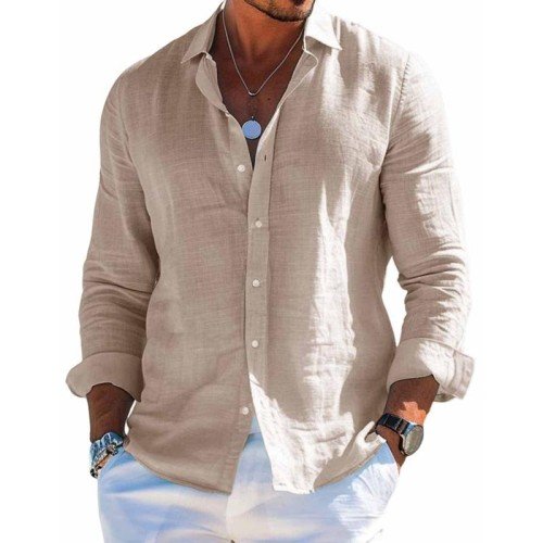 Chemise habillée pour homme à manches longues