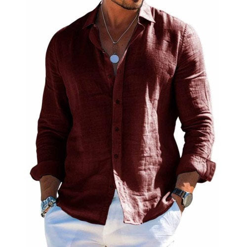 Chemise habillée pour homme à manches longues