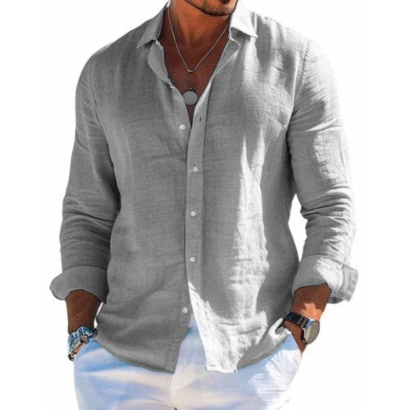 Chemise habillée pour homme à manches longues